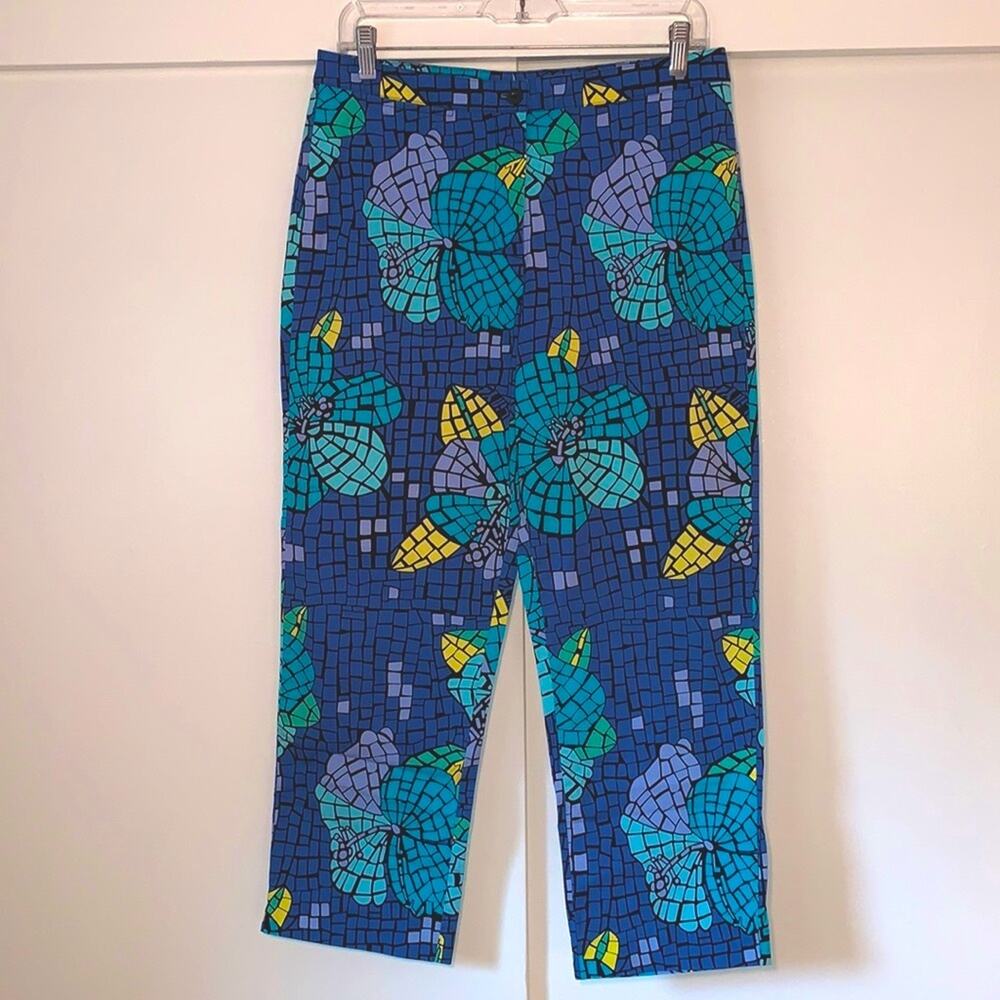 Vintage Lilly Pulitzer Molokini Blue‎ Mosaic print pants